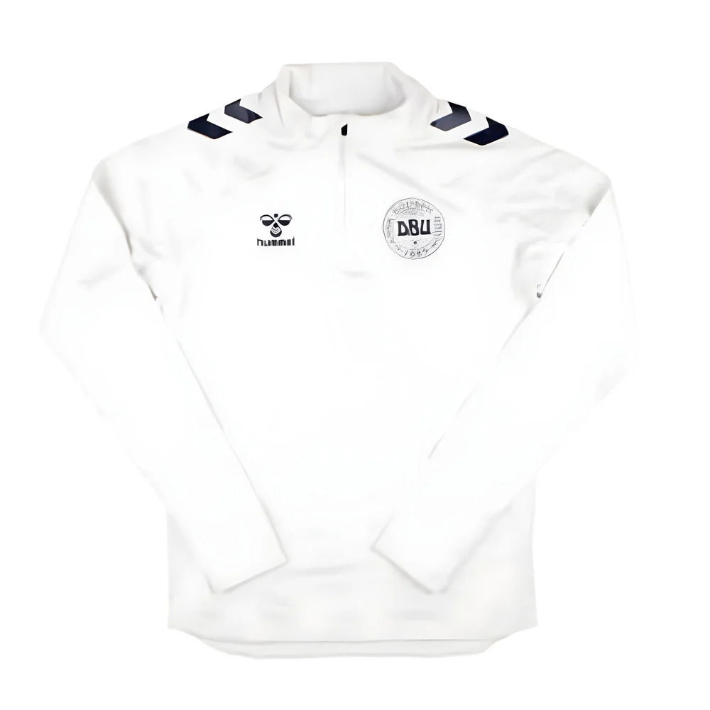 2024-2025 Denmark Pro Half Zip Sweat Top (White)