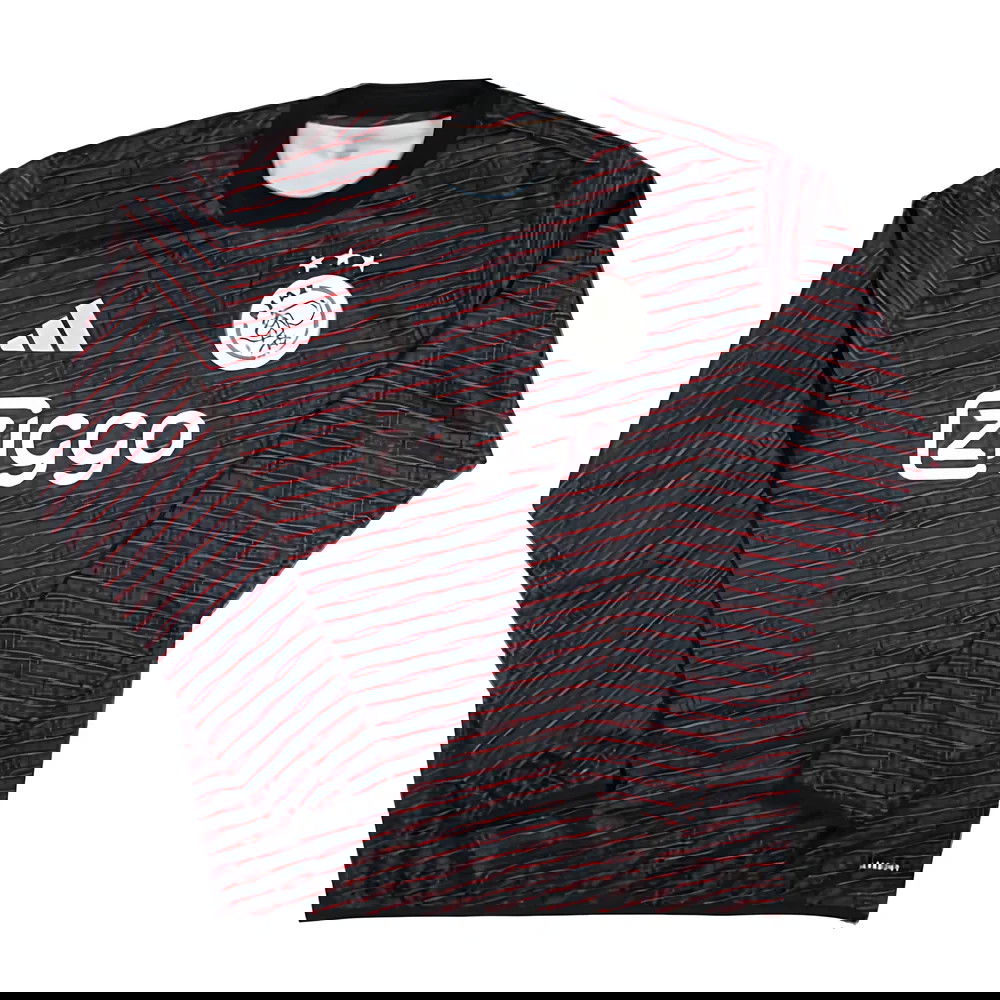 2024-2025 Ajax Pre Match Warm Up Top (Black)