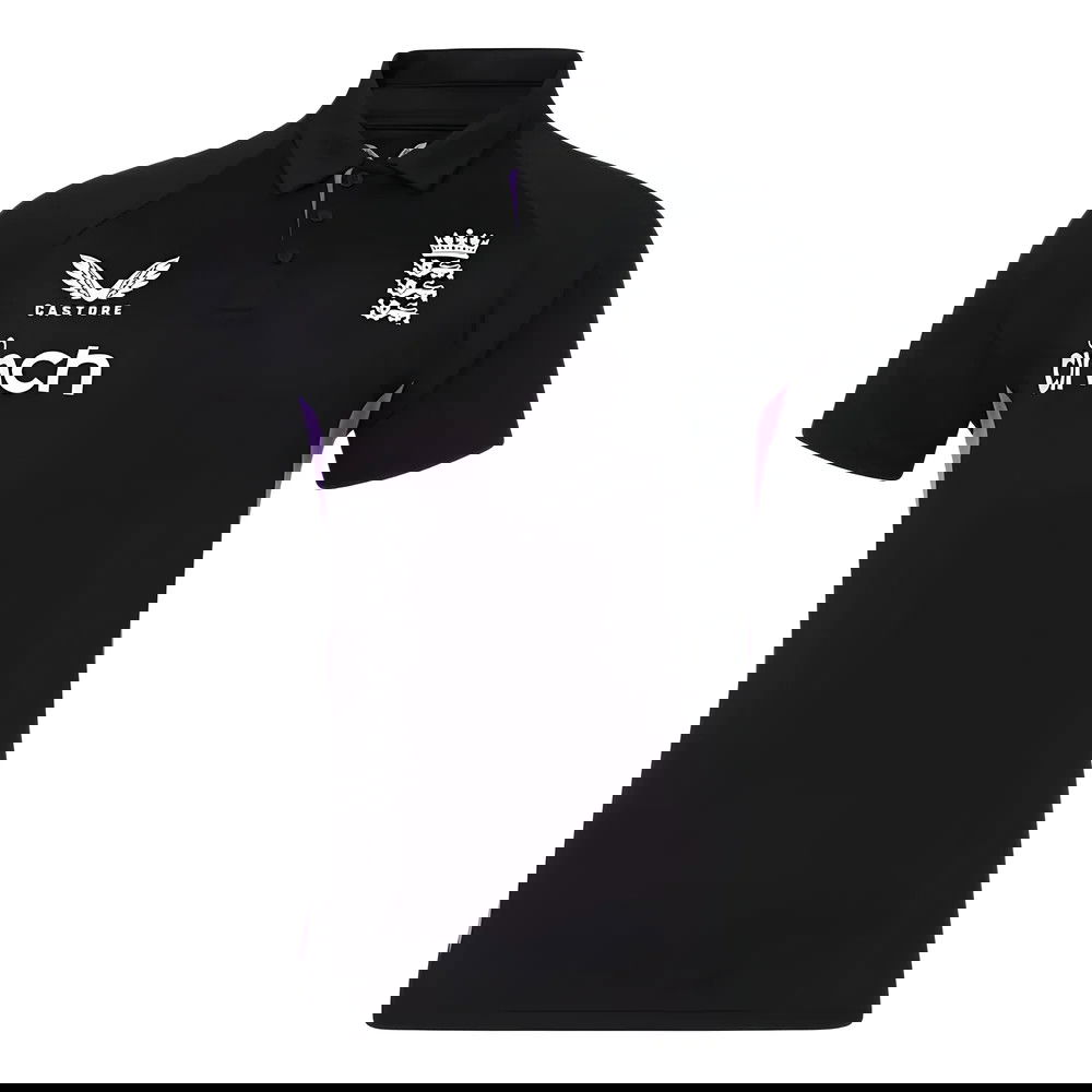 2024-2025 England Cricket Mens Presentation Polo (Caviar)