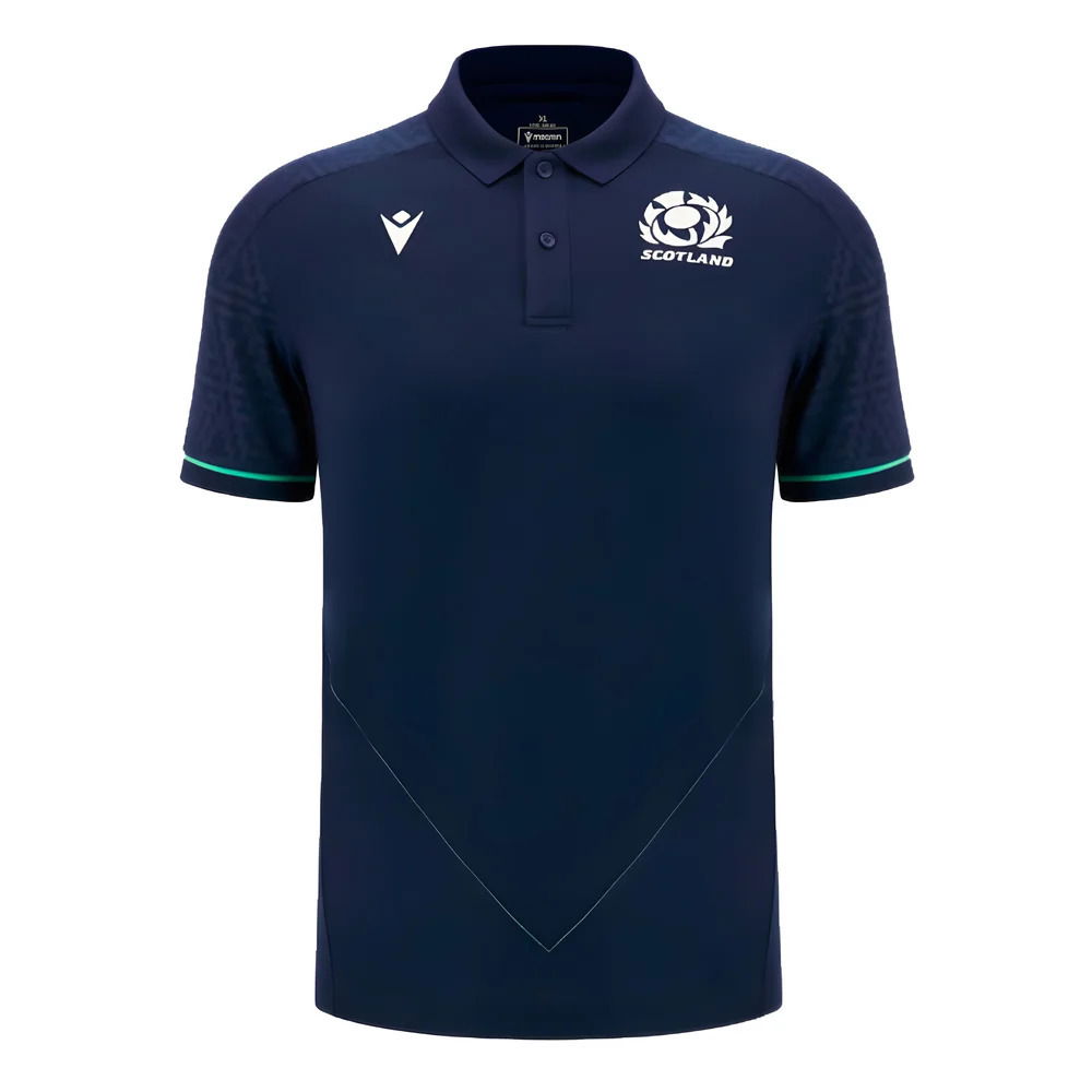 2024-2025 Scotland Rugby RGB Fit Travel Poly Polo Shirt (Navy)