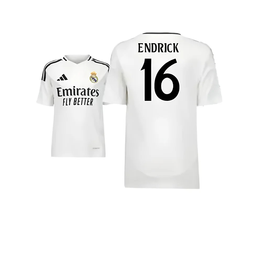 2024-2025 Real Madrid Home Youth Kit (Endrick 16)
