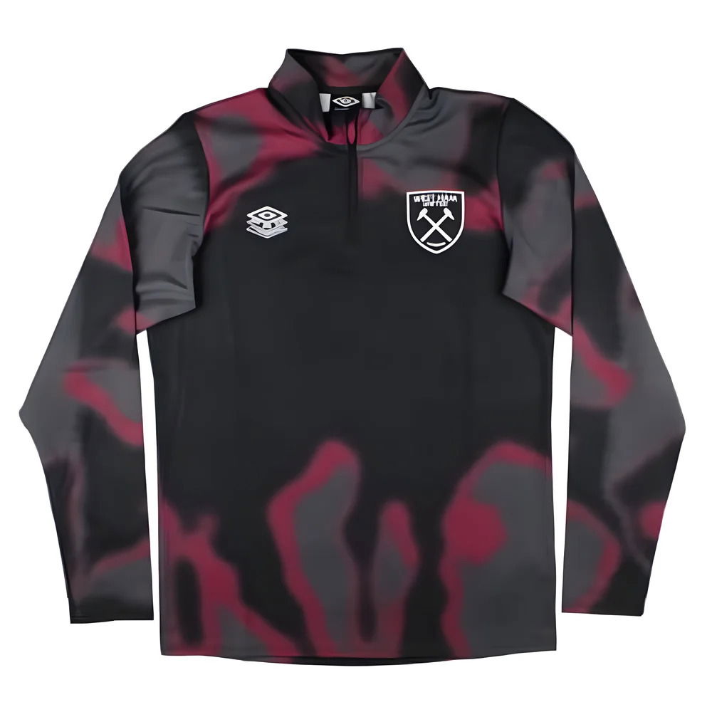 2024-2025 West Ham Warm Up Mid Layer (Black)