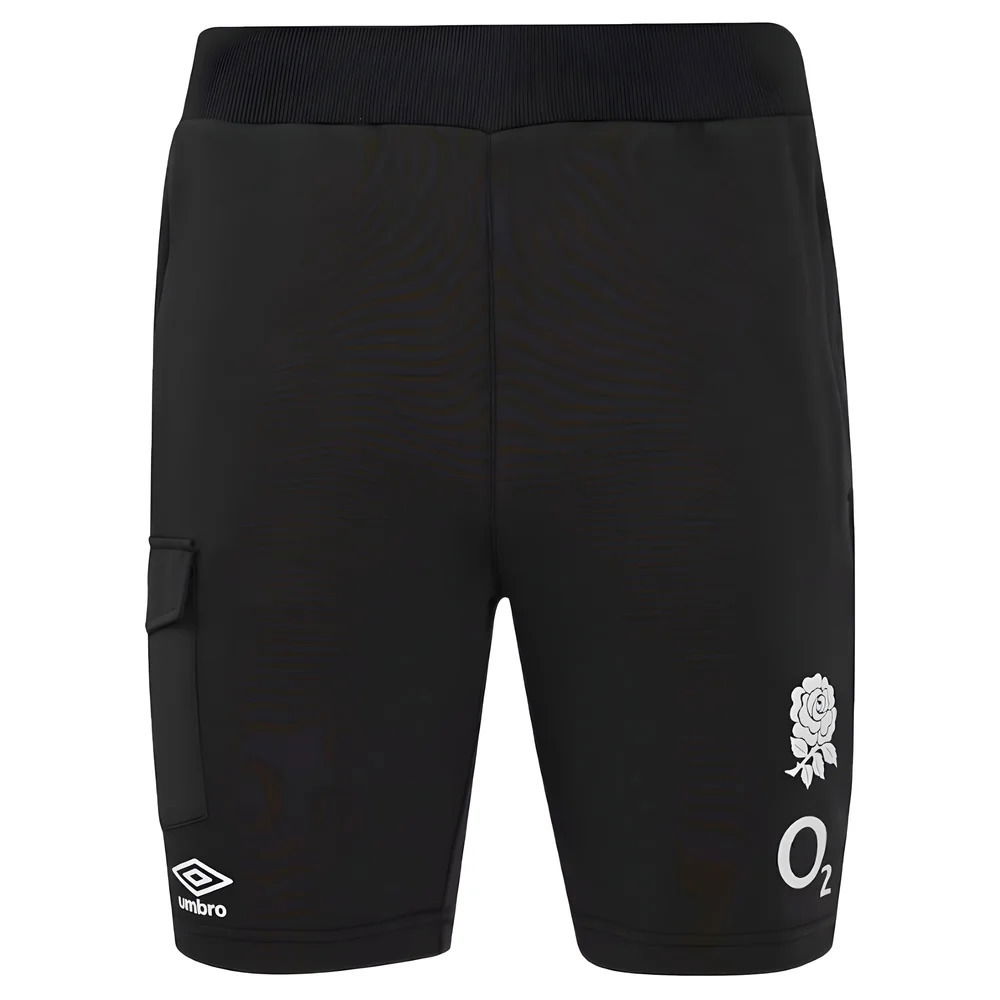2024-2025 England Rugby Knit Shorts (Black)