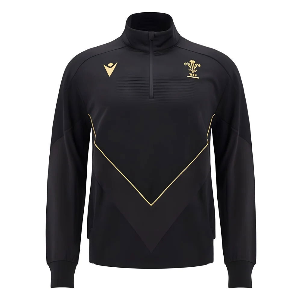 2024-2025 Wales Rugby WRU Travel 3D Fleece (Black)