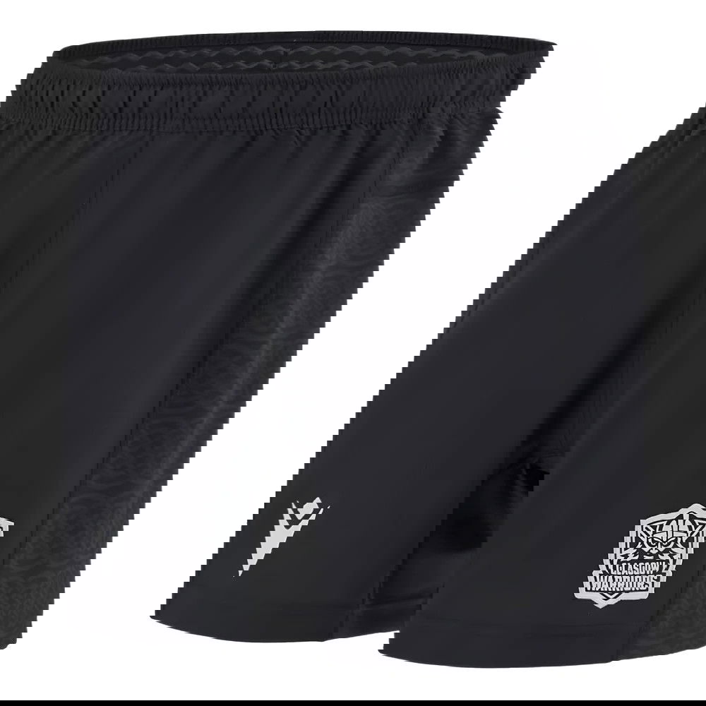 2024-2025 Glasgow Warriors Rugby Home Shorts (Black)