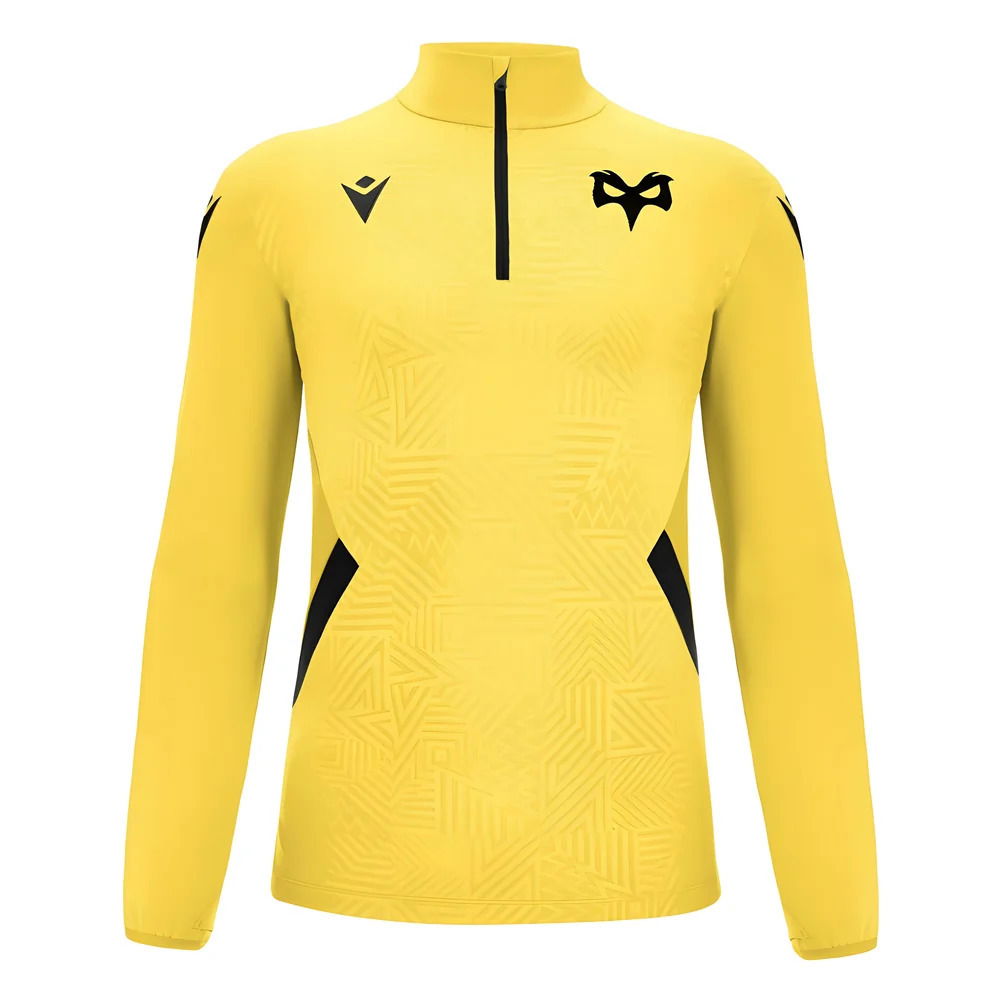 2024-2025 Ospreys Rugby 1/4 Zip Training Top (Yellow)