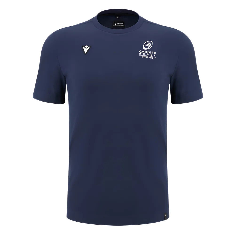 2024-2025 Cardiff Blues Rugby Cotton T-Shirt (Navy)