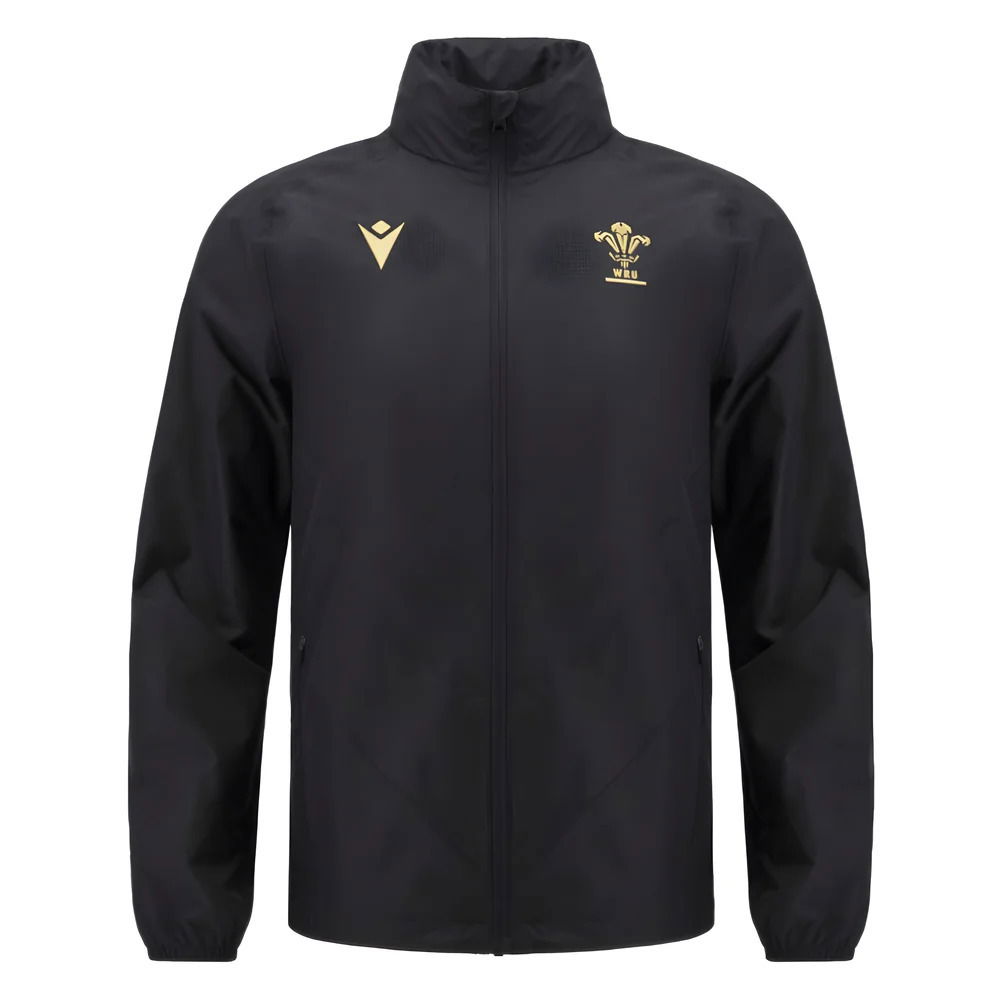 2024-2025 Wales Rugby Waterproof Mesh Jacket (Black)