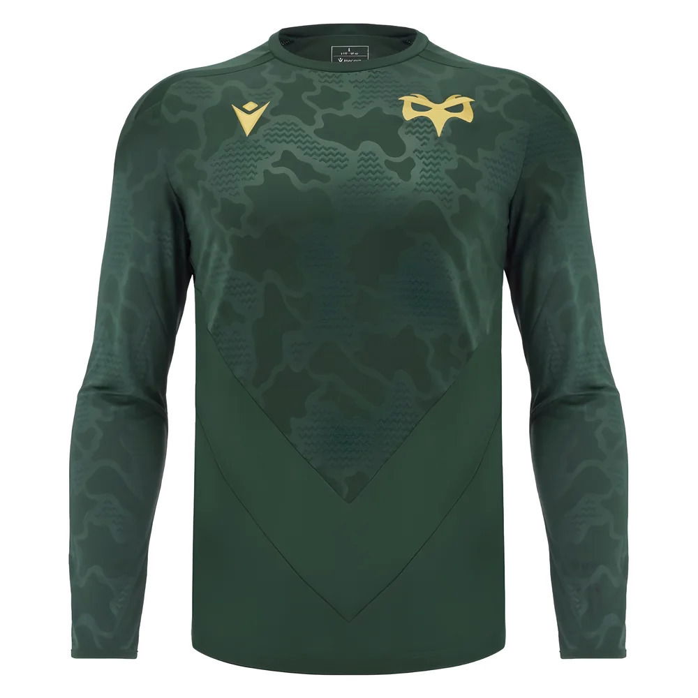 2024-2025 Ospreys Rugby LS Poly Training Shirt (Green)