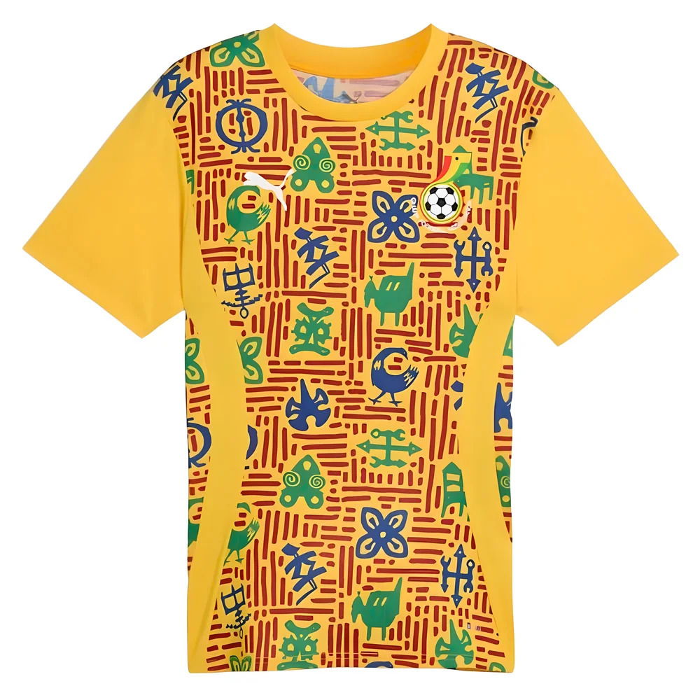 2024-2025 Ghana Pre-Match SS Jersey (Yellow)