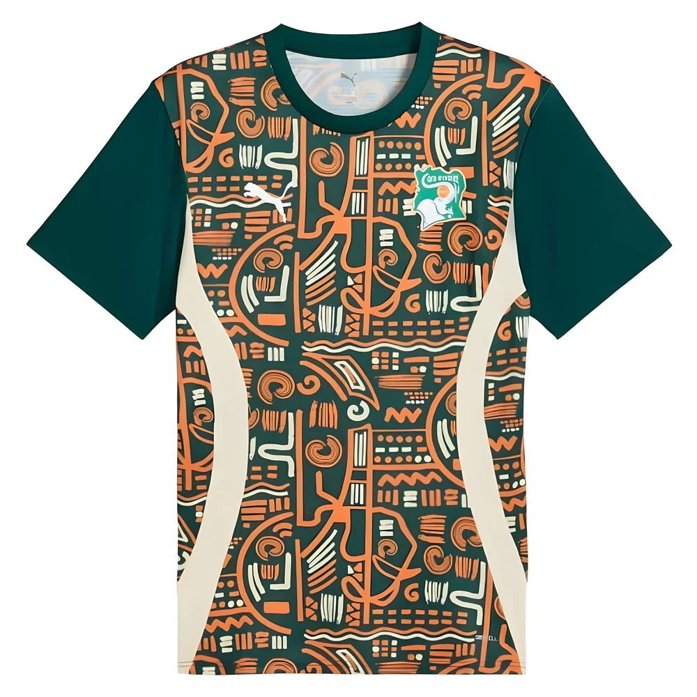 2024-2025 Ivory Coast Prematch SS Jersey (Dark Myrtle)
