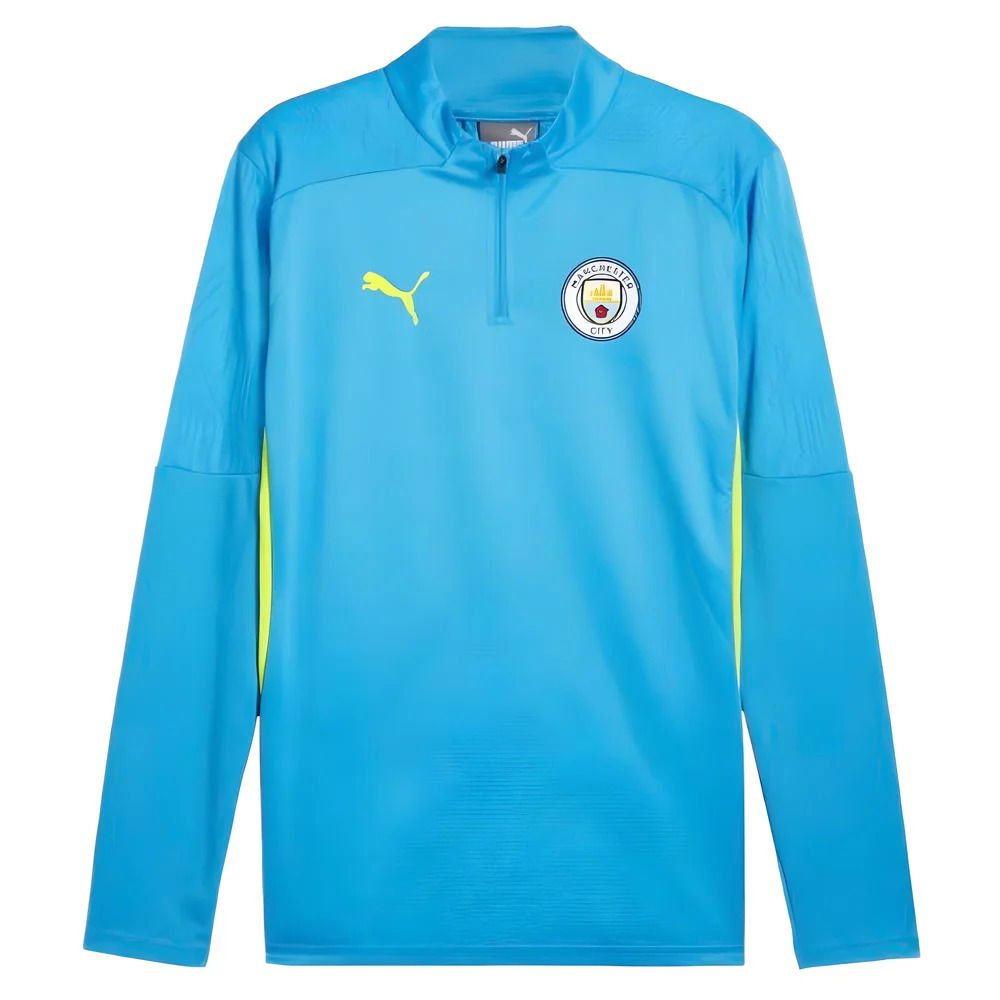2024-2025 Man City Training 1/4 Zip Top (Magic Blue)