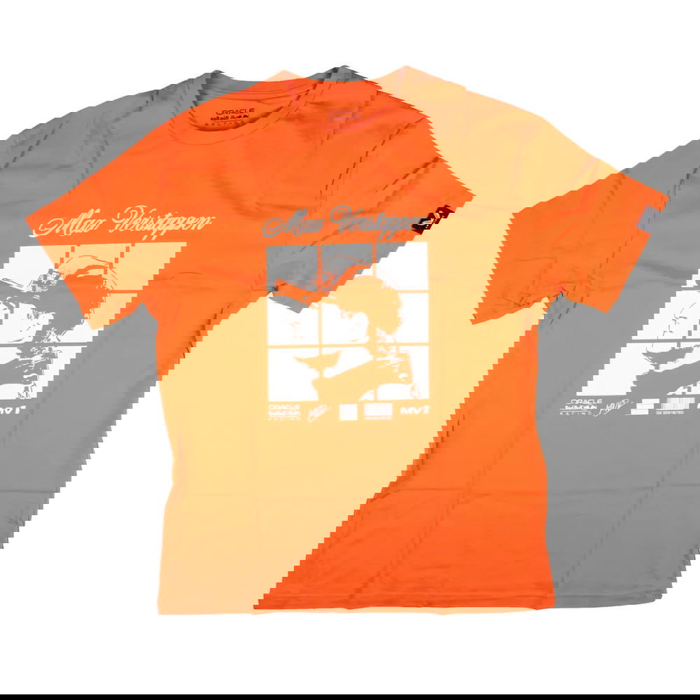 2025 Red Bull Racing Max Verstappen Puzzle T-Shirt (Orange)