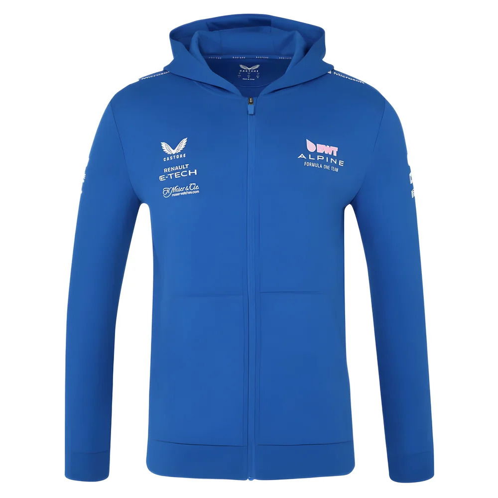 2025 Alpine Racing F1 Team Full Zip Hoodie (Lapis Blue)