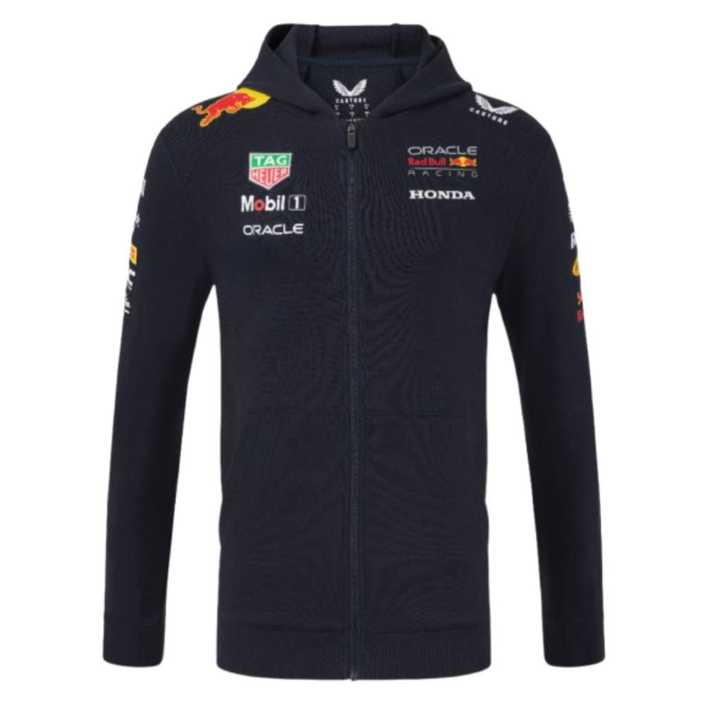 2025 Red Bull Racing F1 Team Full Zip Hooded Sweatshirt (Navy)