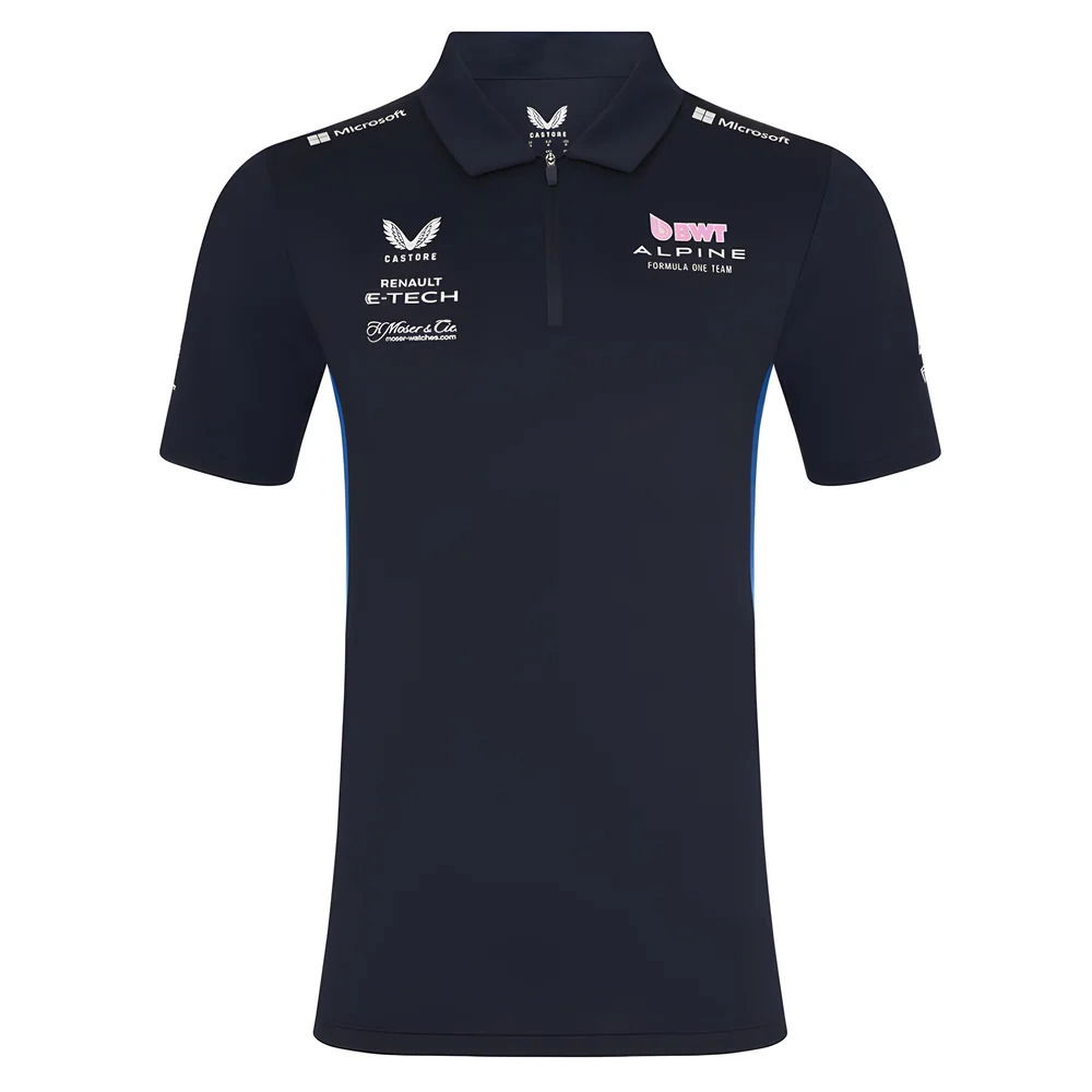 2025 Alpine F1 Mens SS Polo Shirt (Dark Sapphire)
