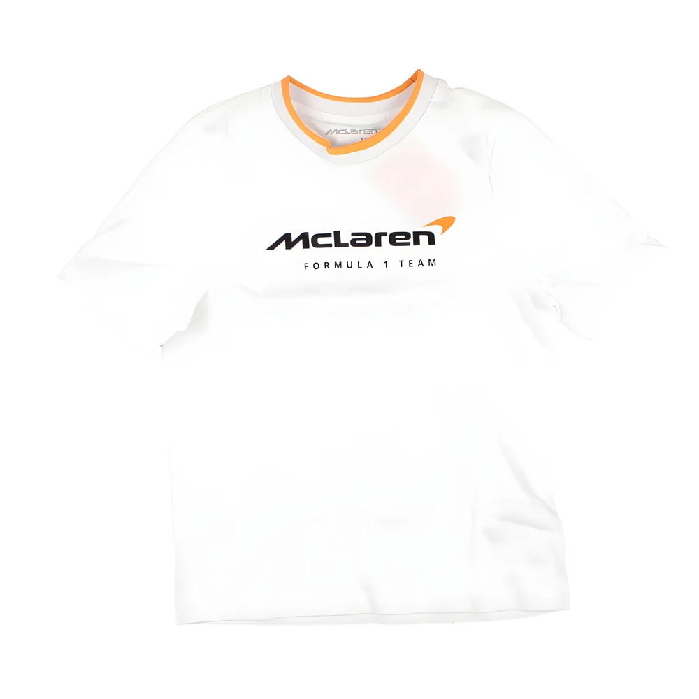 2025 McLaren F1 Core Essentials T-shirt - Bright White (Kids)