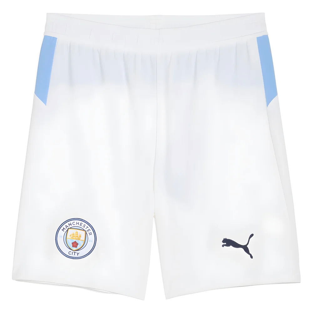 2025-2026 Man City Home Shorts (White)