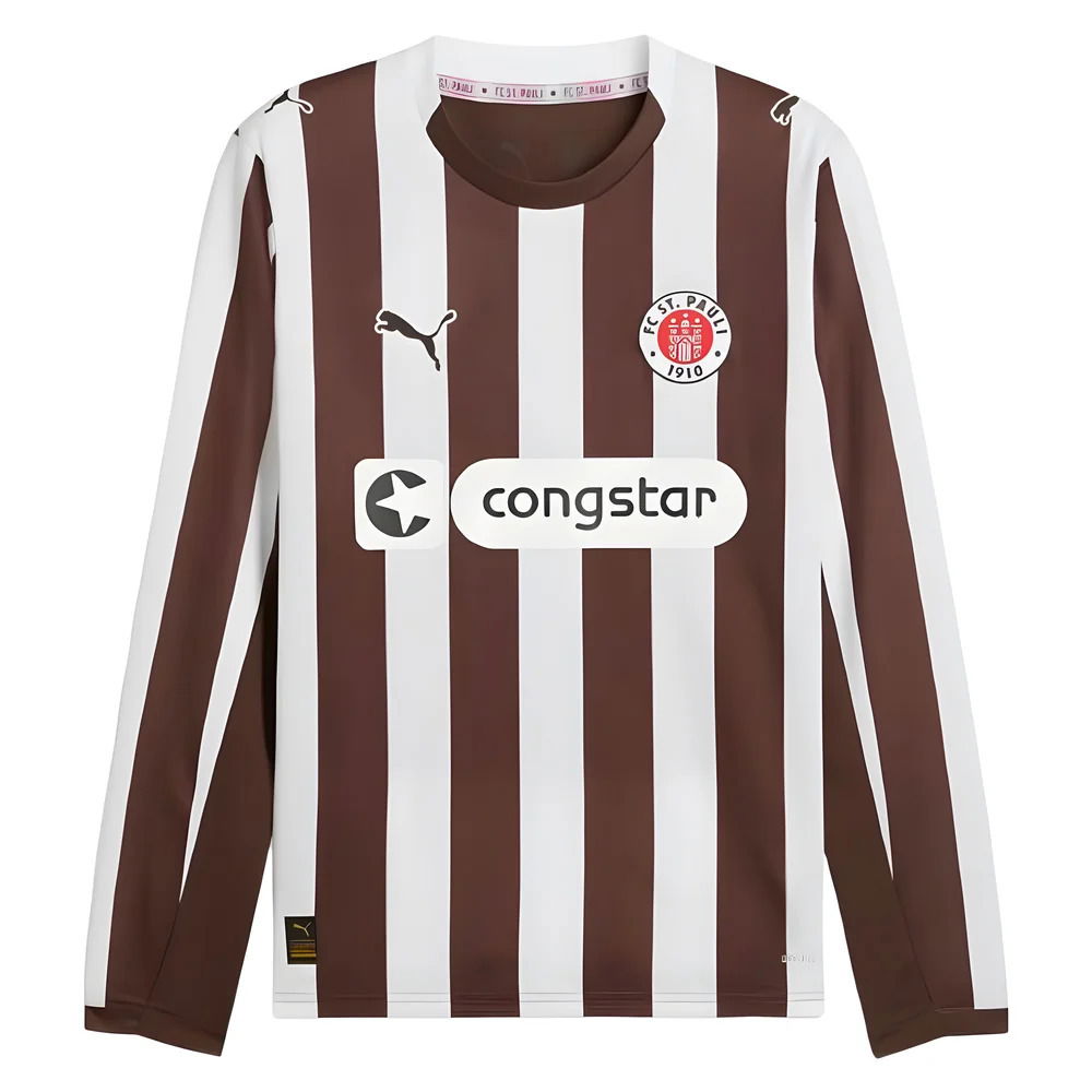 2025-2026 St Pauli Long Sleeve Home Shirt