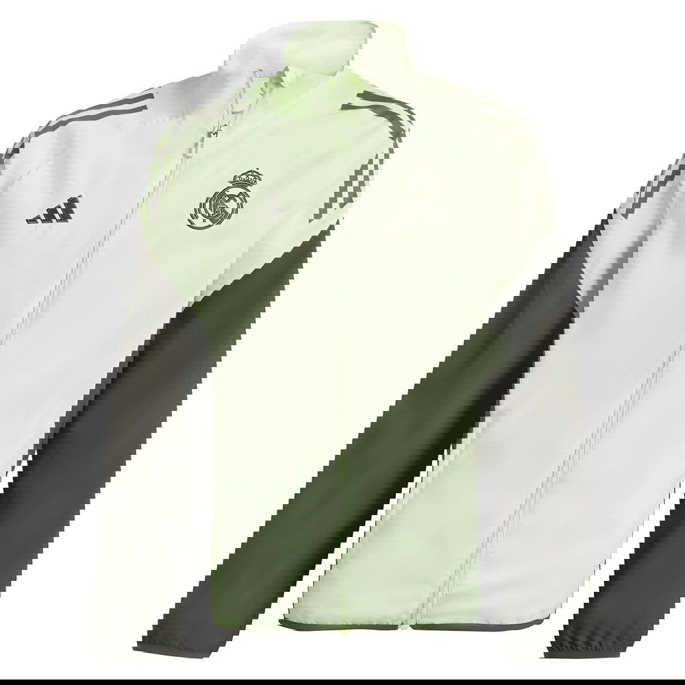 2025-2026 Real Madrid Presentation Jacket (Almost Lime) - Kids