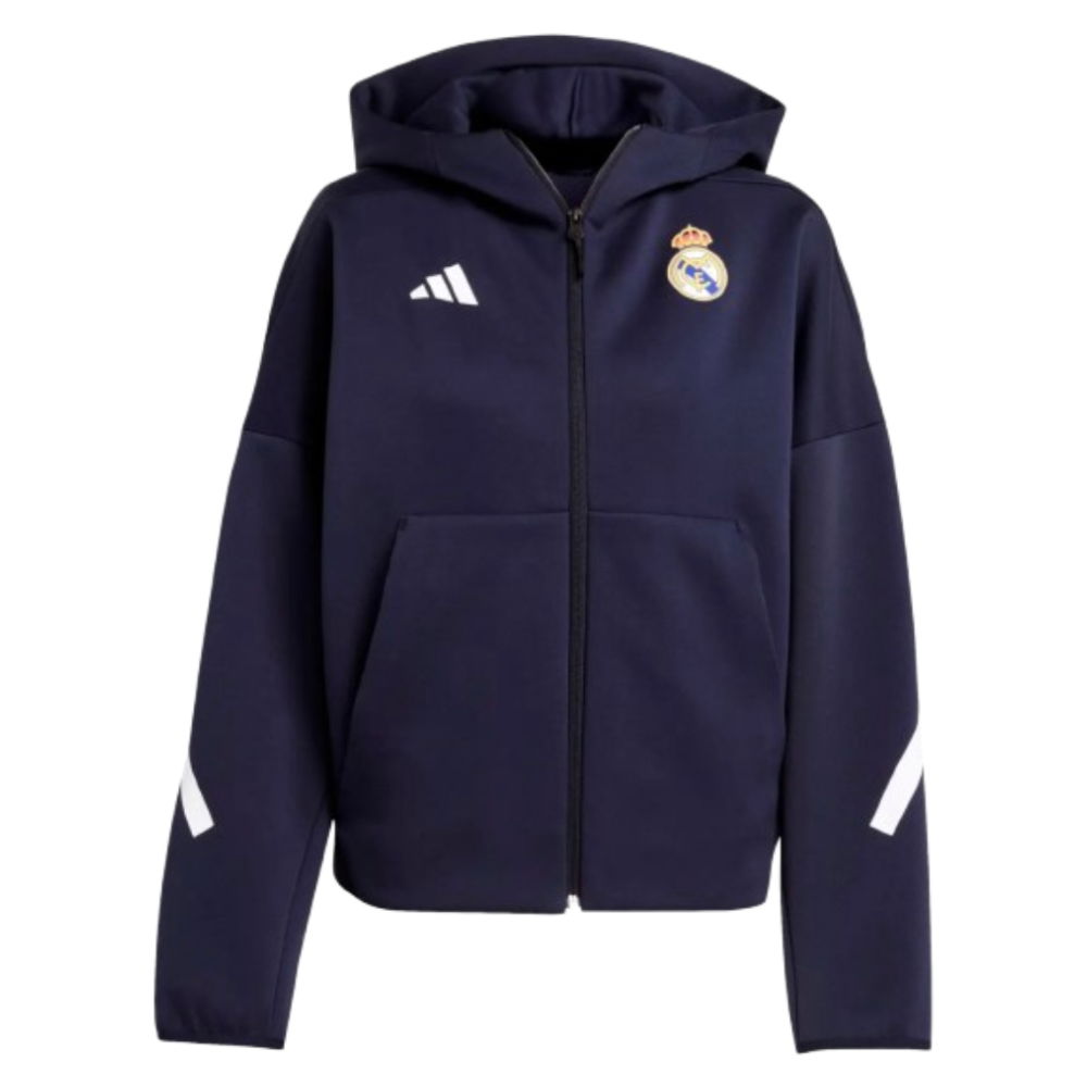 2025-2026 Real Madrid Anthem Jacket (Legend Ink) - Womens