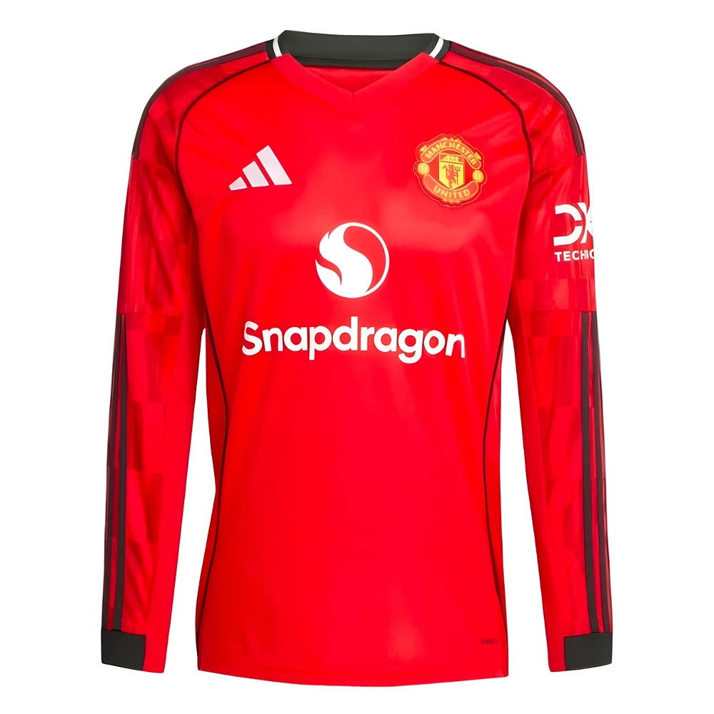 2025-2026 Man Utd Long Sleeve Home Shirt