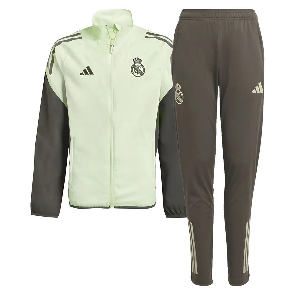 2025-2026 Real Madrid Tracksuit (Almost Lime) - Kids