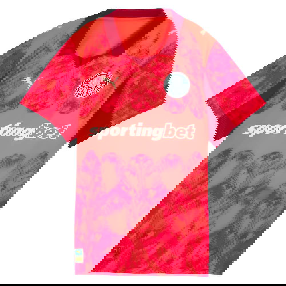 2025-2026 KIDSUPER x SE Palmeiras CWC Shirt (Glowing Red) - Womens