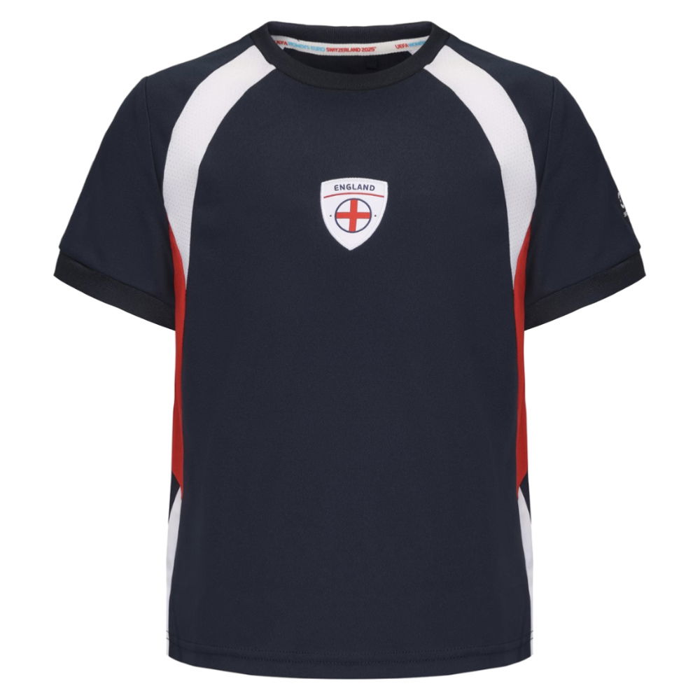 2025 England WEC Poly T-Shirt (Navy) - Kids