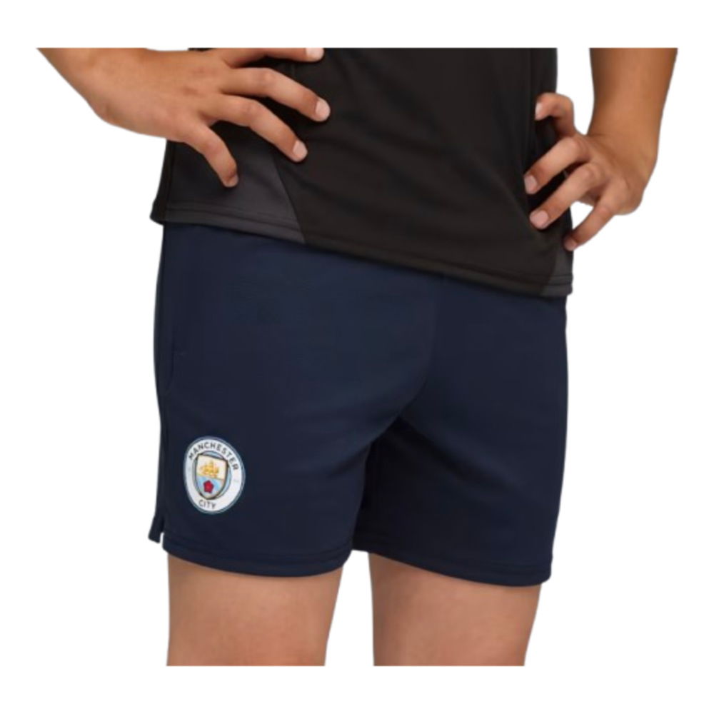 2025-2026 Man City Training Short w/pockets (Navy) - Kids
