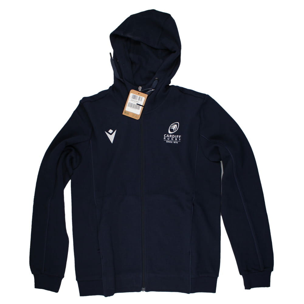 2024-2025 Cardiff Rugby Travel Full Zip Hoodie (Navy)