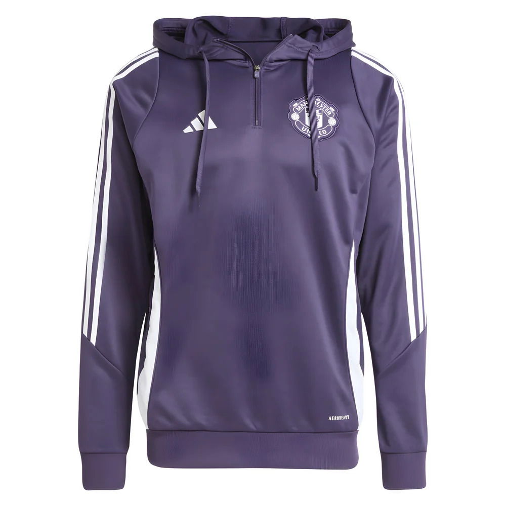2025-2026 Man Utd Training Hoody (Aurora Plum)