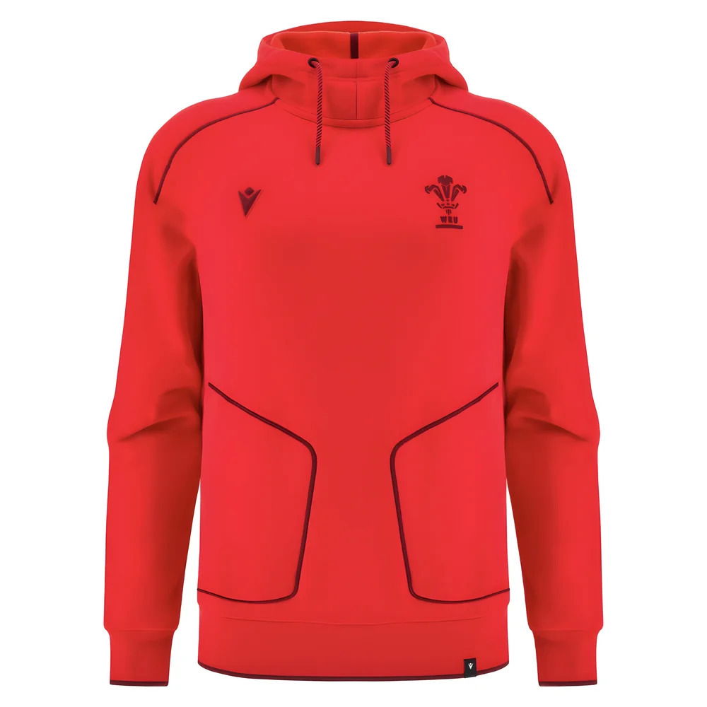 2025-2026 Wales WRU Ath Travel Player Hoody (Red)