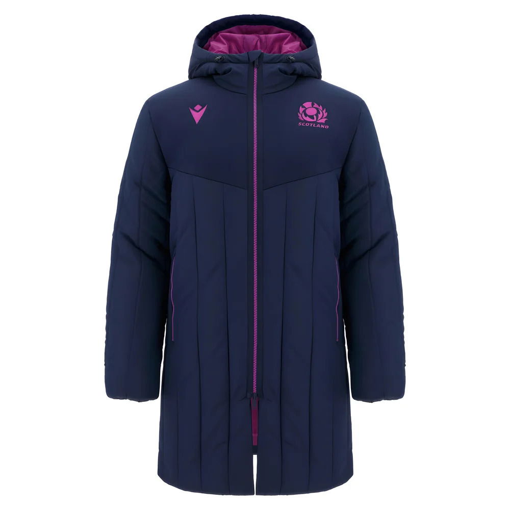 2025-2026 Scotland Rugby Parka Padded Jacket (Navy)