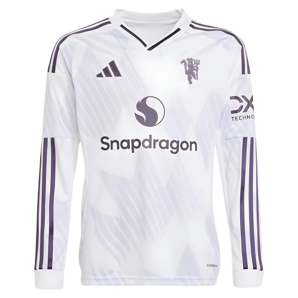 2025-2026 Man Utd Long Sleeve Away Shirt (Kids)