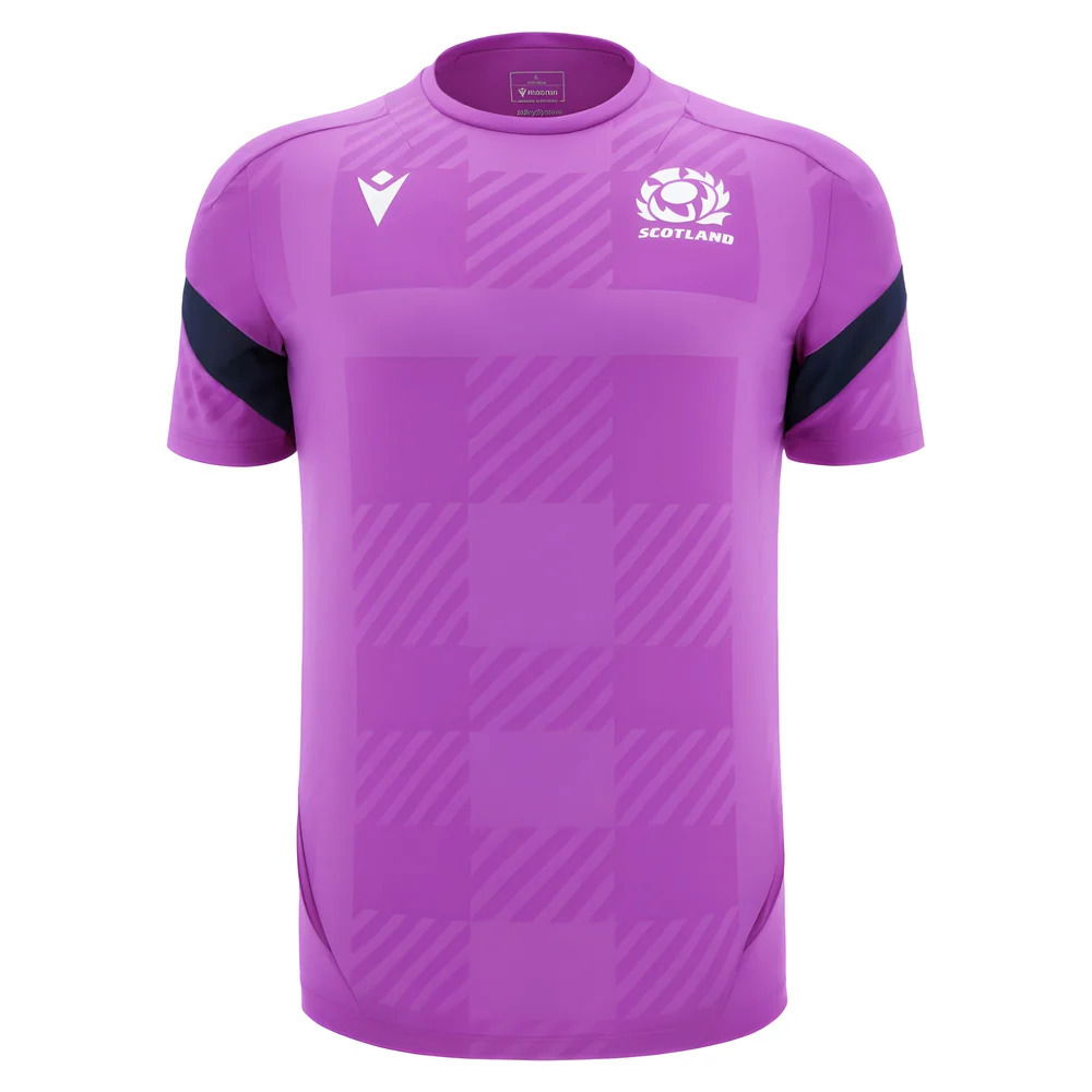 2025-2026 Scotland Rugby Training Poly Shirt (Purple)