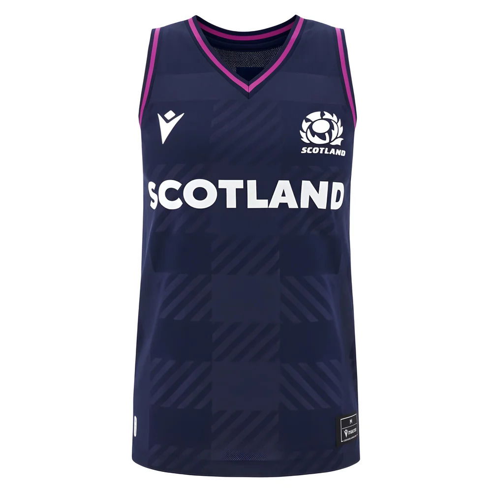 2025-2026 Scotland Rugby Training Singlet (Navy) - Womens