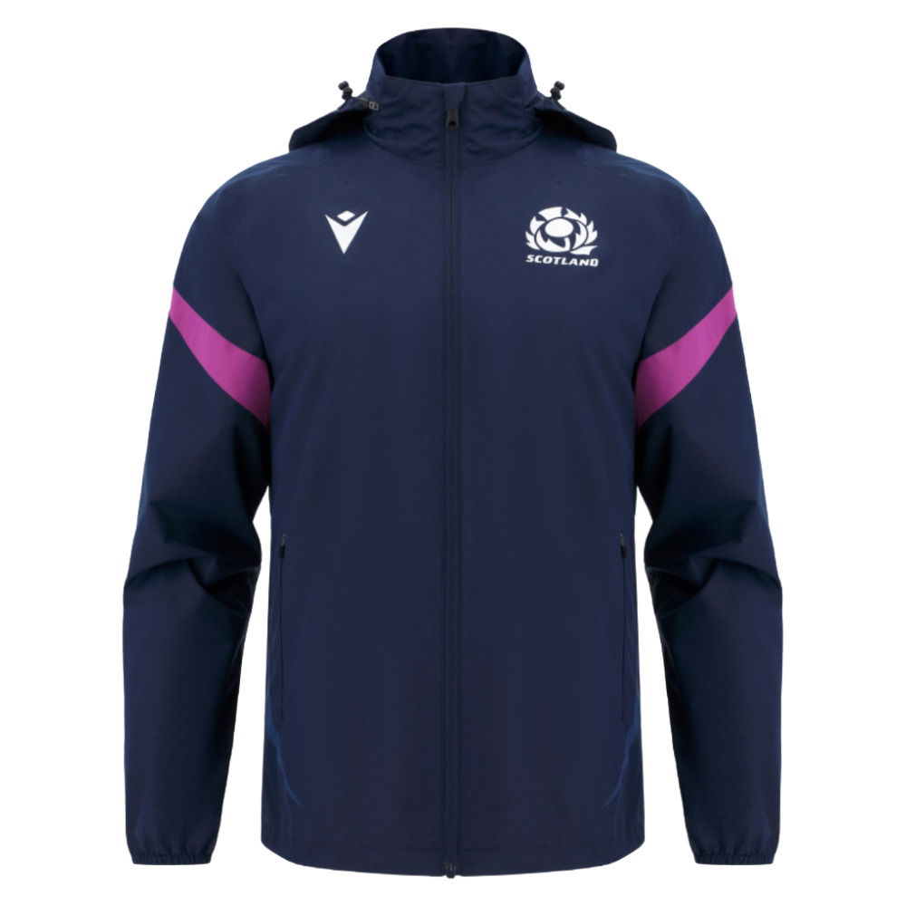 2025-2026 Scotland Rugby Rain Jacket (Navy) - Kids