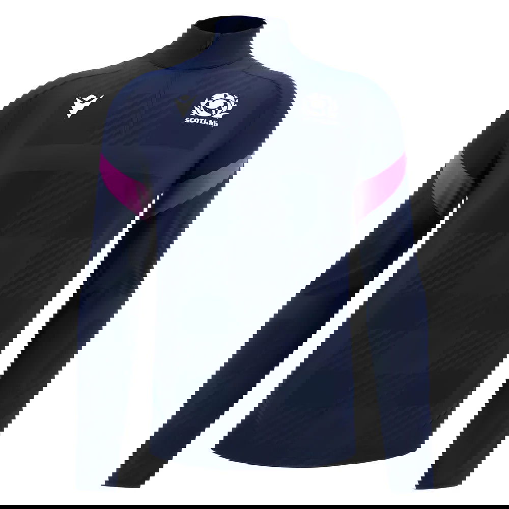2025-2026 Scotland Rugby 1/4 Zip Training Top (Navy)