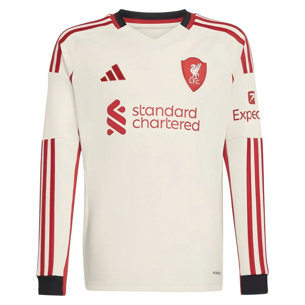 2025-2026 Liverpool Away Long Sleeve Shirt (Kids)