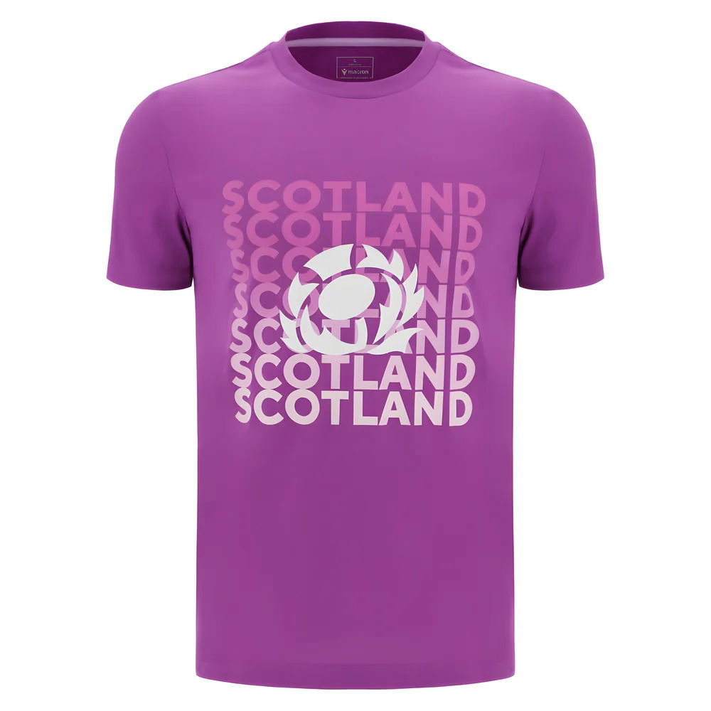 2025-2026 Scotland Leisure Rugby T-Shirt (Purple)
