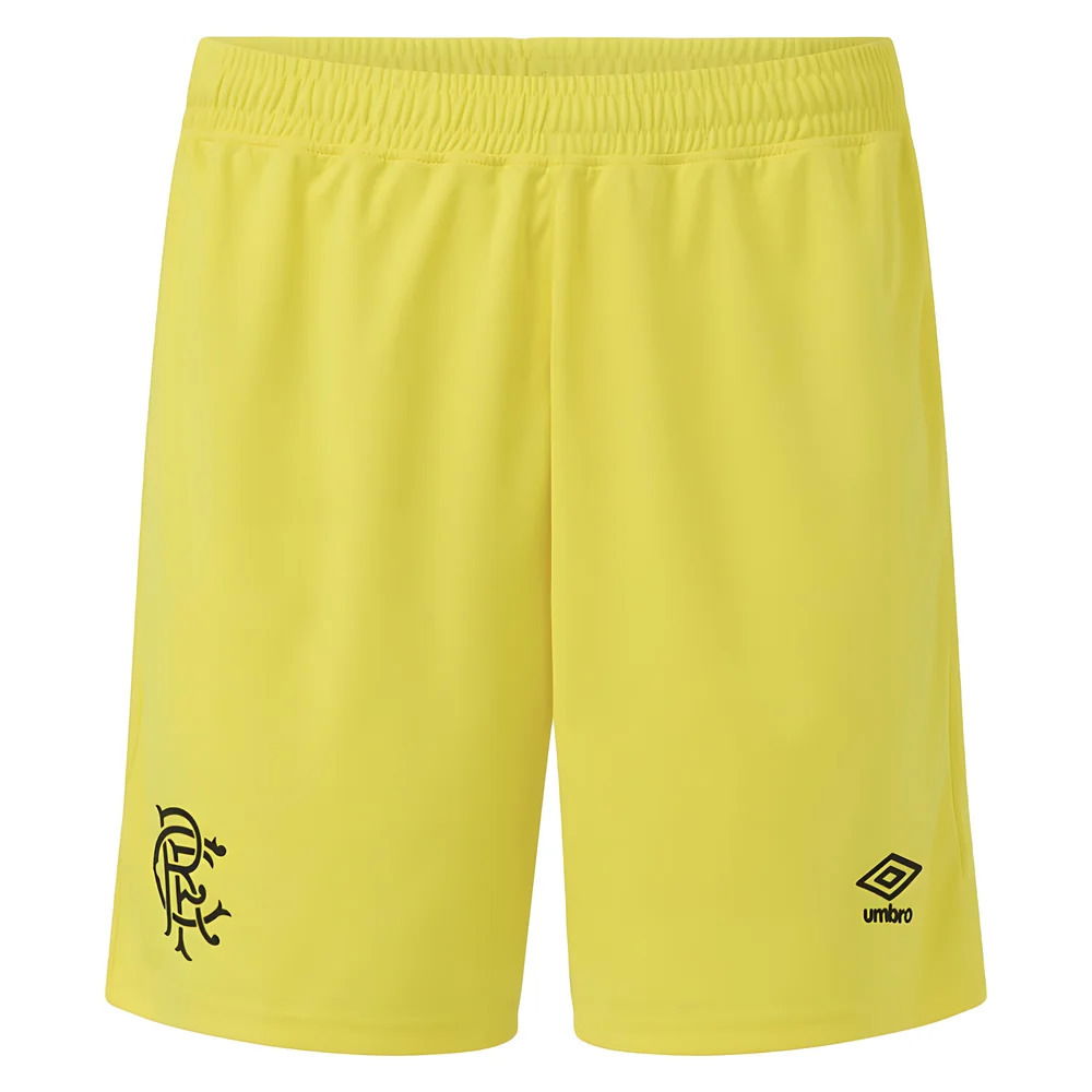 2025-2026 Rangers Goalkeeper Home Shorts (Yellow) - Kids