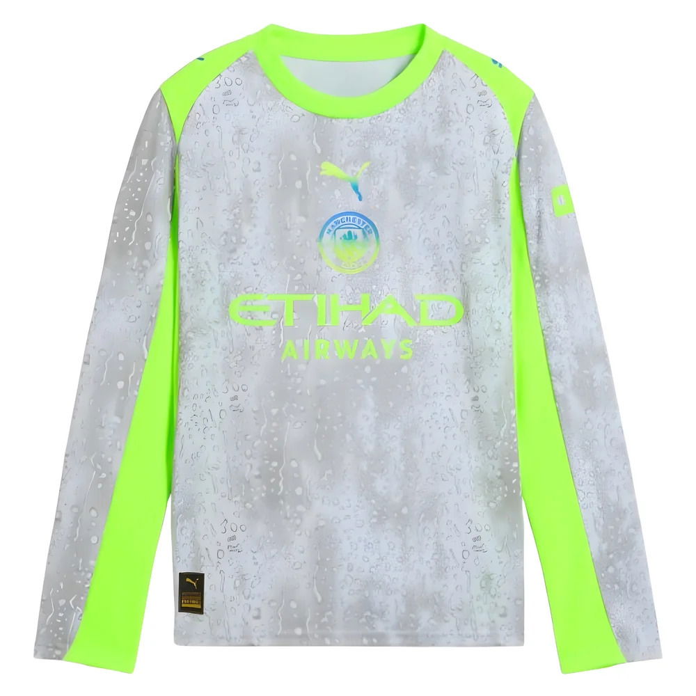 2025-2026 Man City Long Sleeve Third Shirt (Kids)
