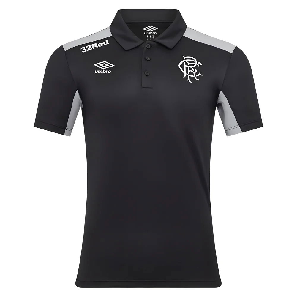 2025-2026 Rangers Presentation Poly Polo Shirt (Caviar)
