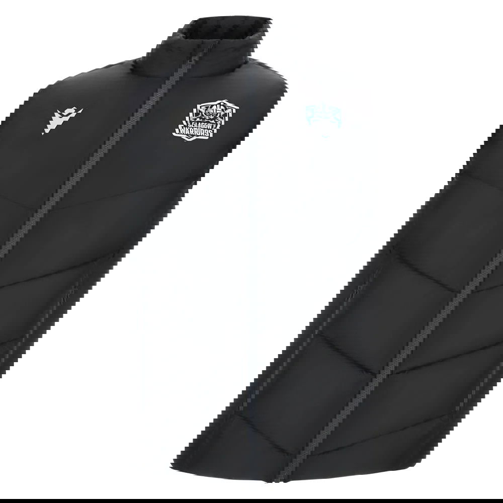 2025-2026 Glasgow Warriors Rugby Padded Gilet (Black)