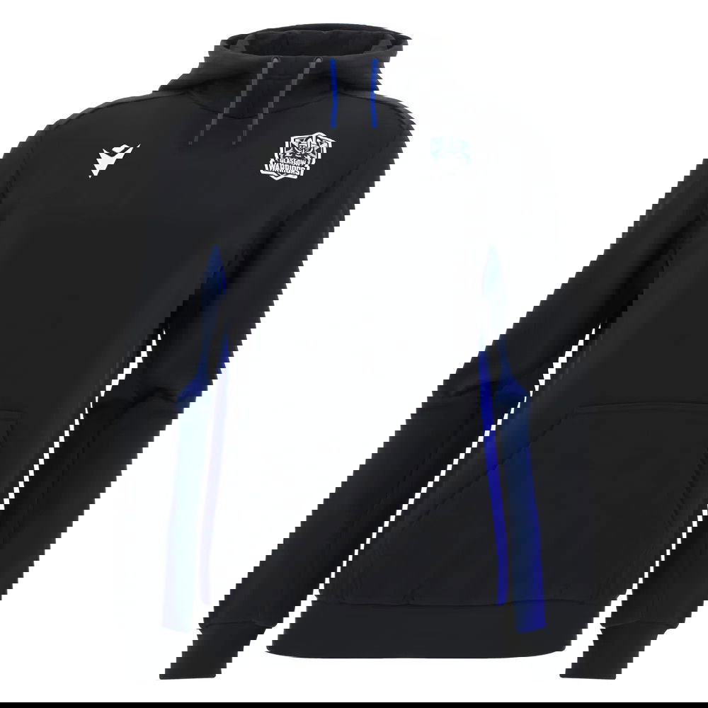 2025-2026 Glasgow Warriors Rugby Travel Hoody (Black)