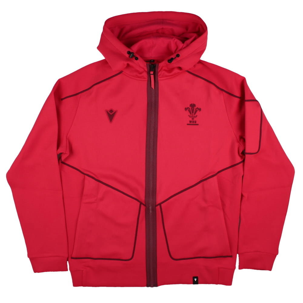 2025-2026 Wales WRU Ath Travel Tech Hoody (Red)