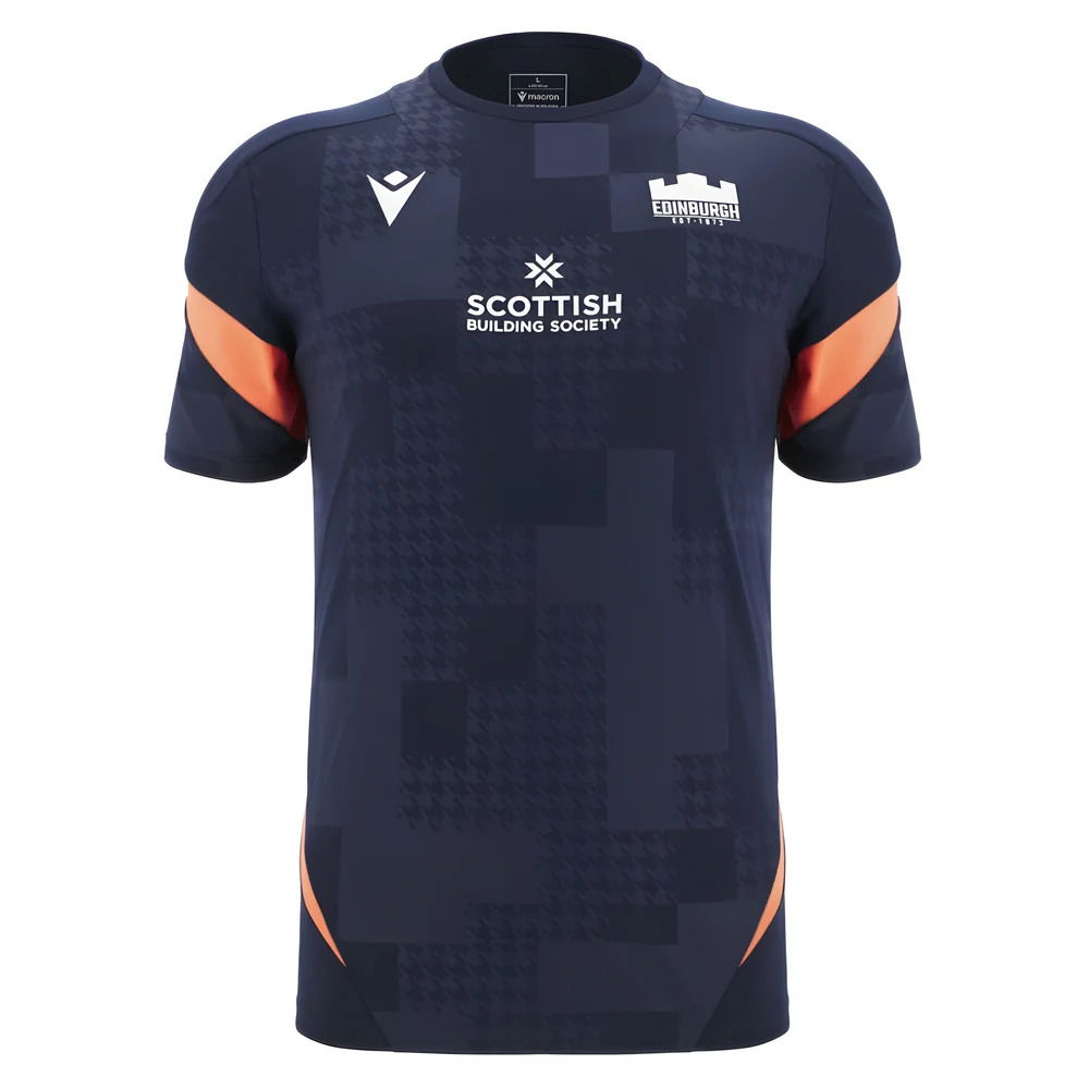 2025-2026 Edinburgh Rugby Training Poly Shirt (Navy)
