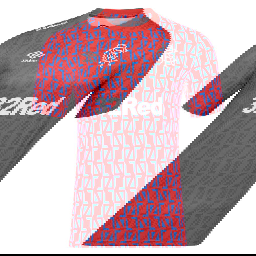 2025-2026 Rangers Away Pre-Match Tee (Flame Scarlet)