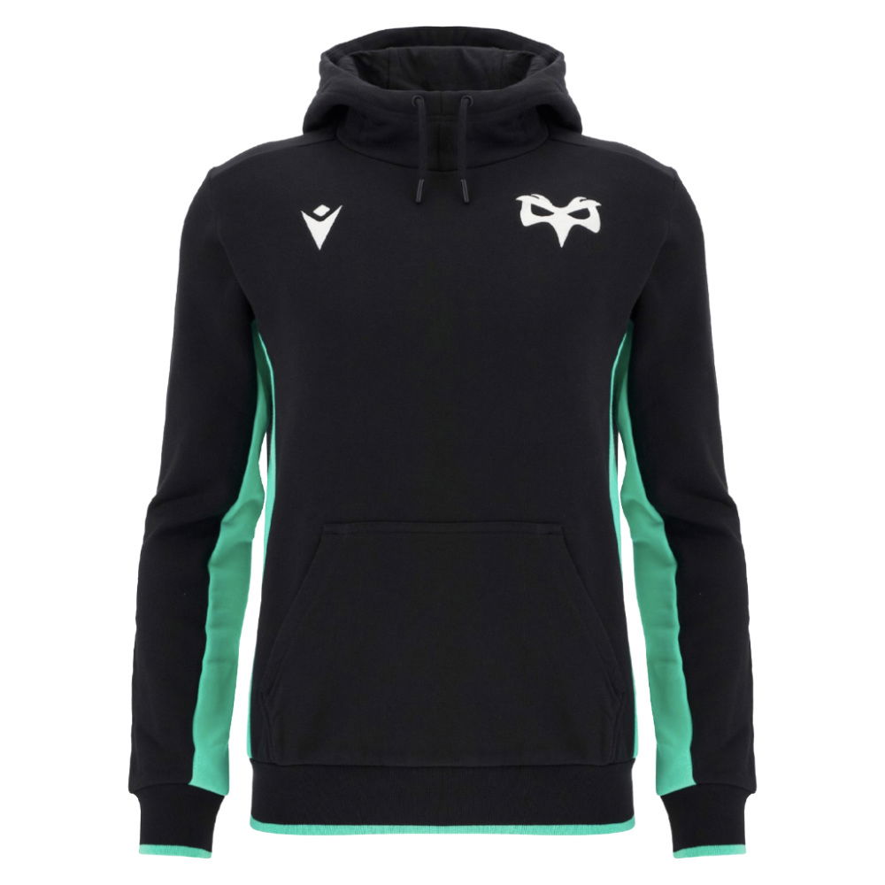 2025-2026 Ospreys Rugby Cotton Hooded Sweat (Black)
